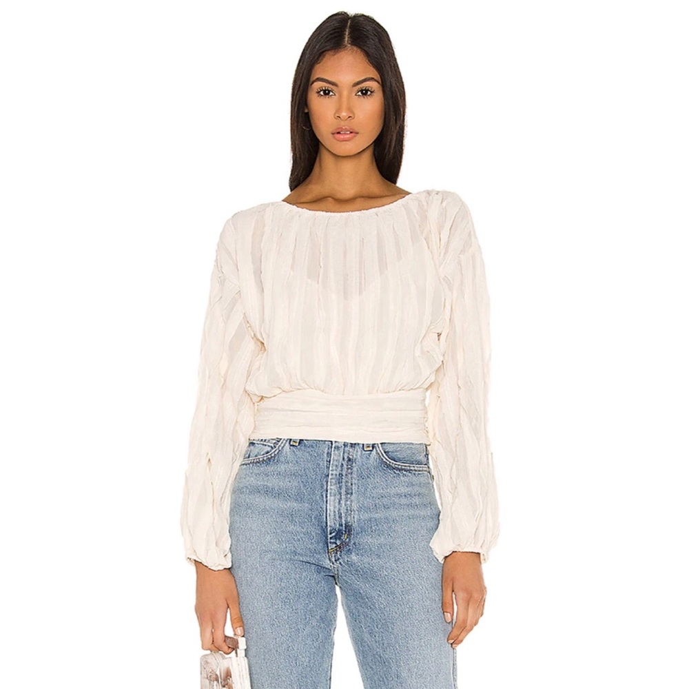 Line & Dot Ivory Janet Top NWT!